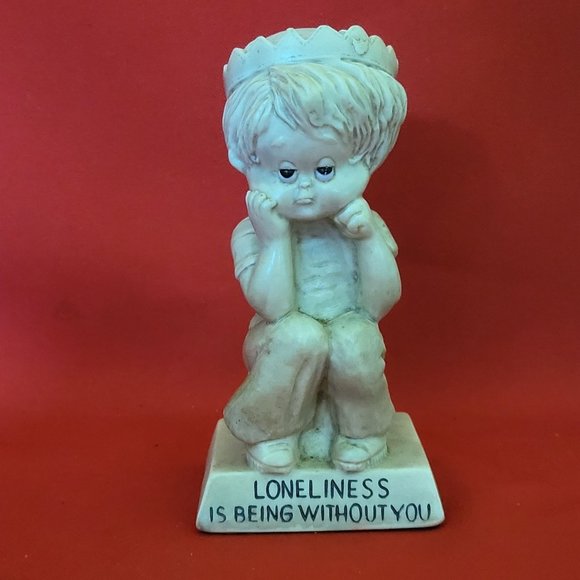 VTG R & W Berries Co Figurine Loneliness is Being Without You 1971 - Picture 1 of 12